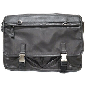 PRADA shoulder bag leather black cross body